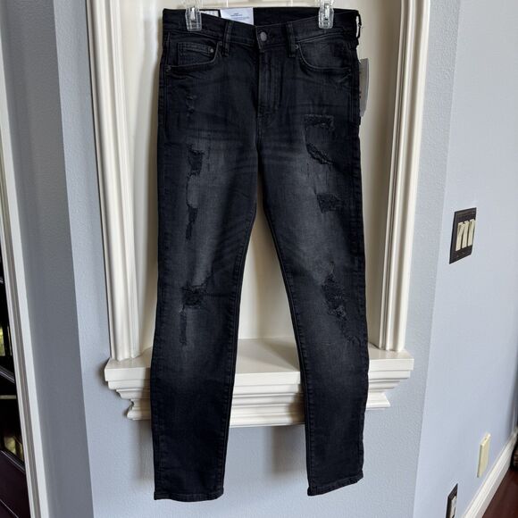 NWT H&M Men's Black Ripped Jeans Size 31/30 - Picture 3 of 9